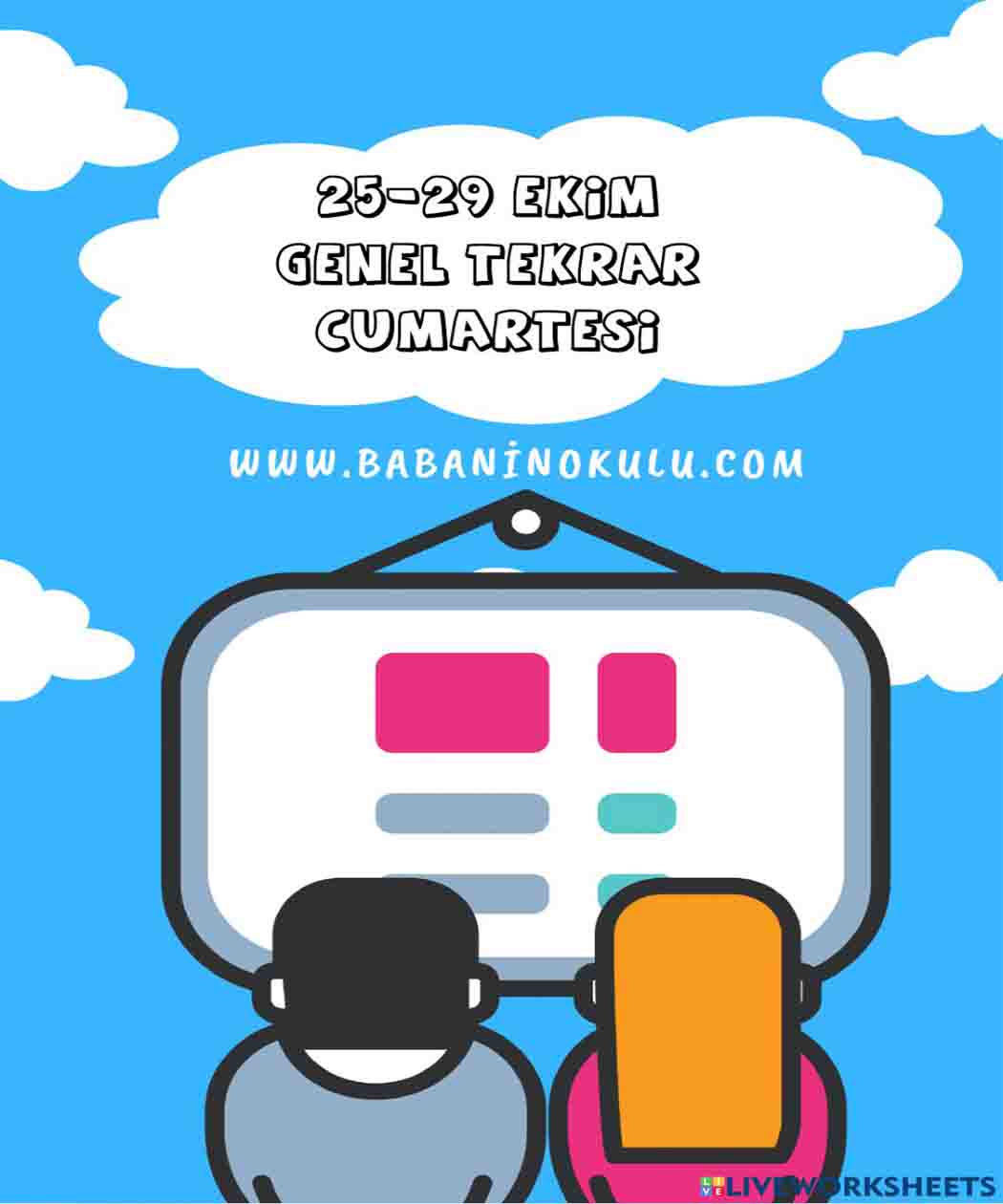 25-29 EKİM TEKRAR CUMARTESİ