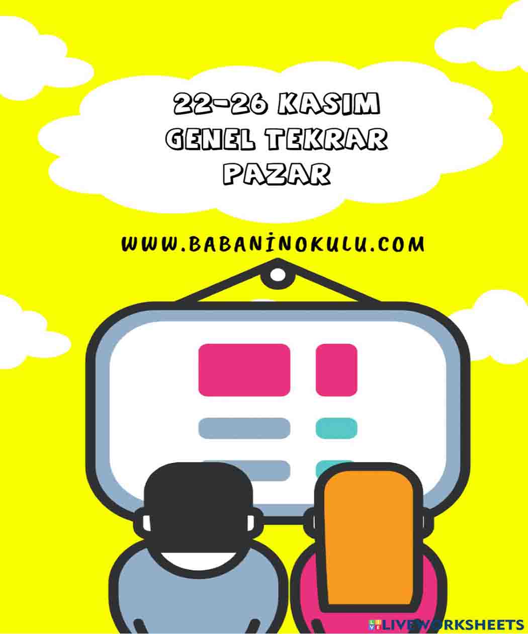 22-26 KASIM GENEL TEKRAR PAZAR