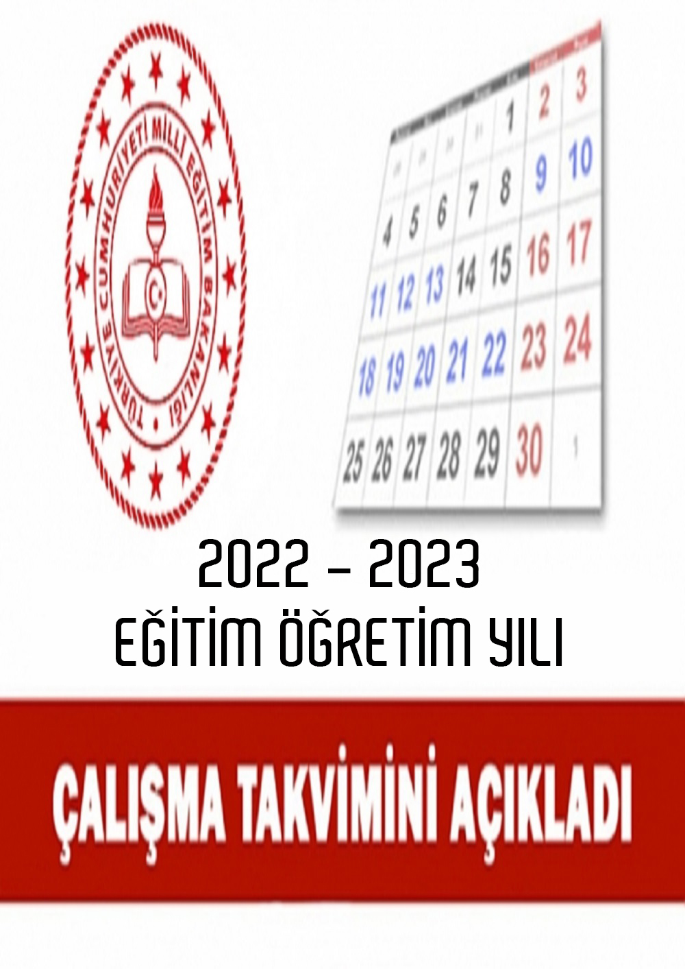 2022-2023 Eğitim Öğretim Yılı Takvimi Yayımlandı