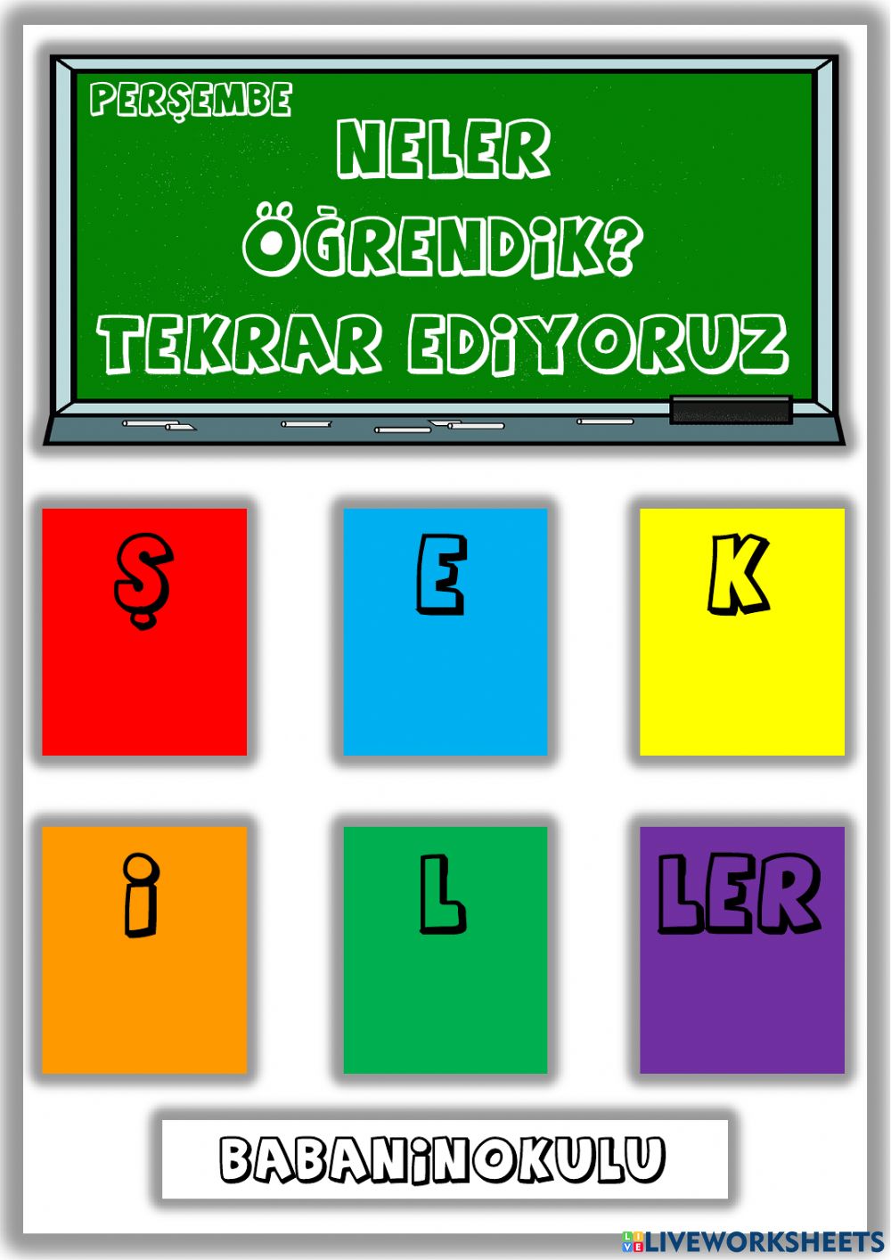 NELER ÖĞRENDİK? – TEKRAR EDİYORUZ – PERŞEMBE (29.01.2026)