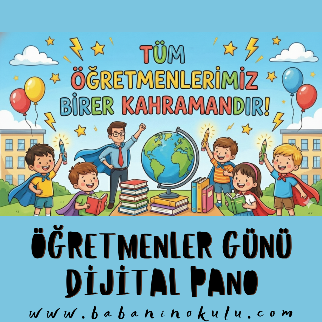 ÖĞRETMENLER GÜNÜ DİJİTAL PANO
