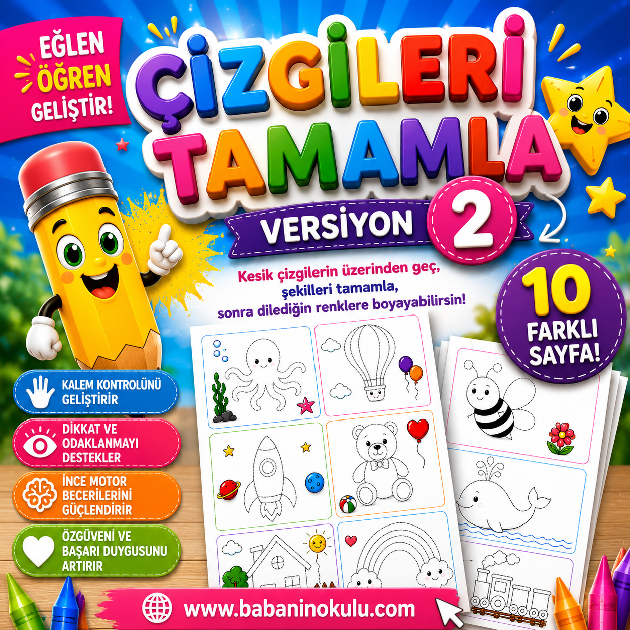 ÇİZGİ ÇALIŞMALARI-2. SEVİYE